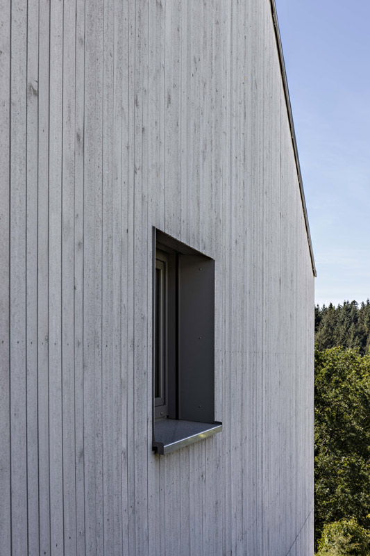 Außenansicht Haus Holz grau Julian Wolf Architektur Mühlacker