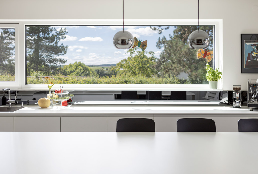 Neubau Küche Fenster mit Ausblick, Julian Wolf Architektur, Mühlacker