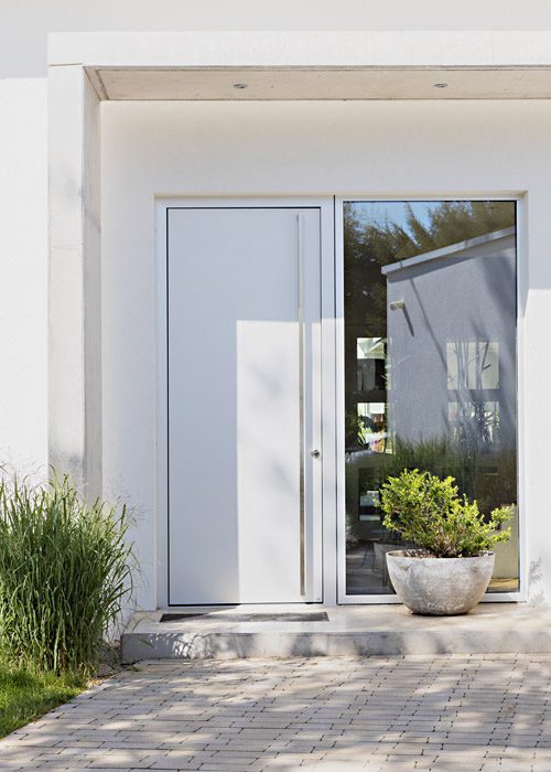 Neubau Eingangsbereich Haustür Julian Wolf Architektur